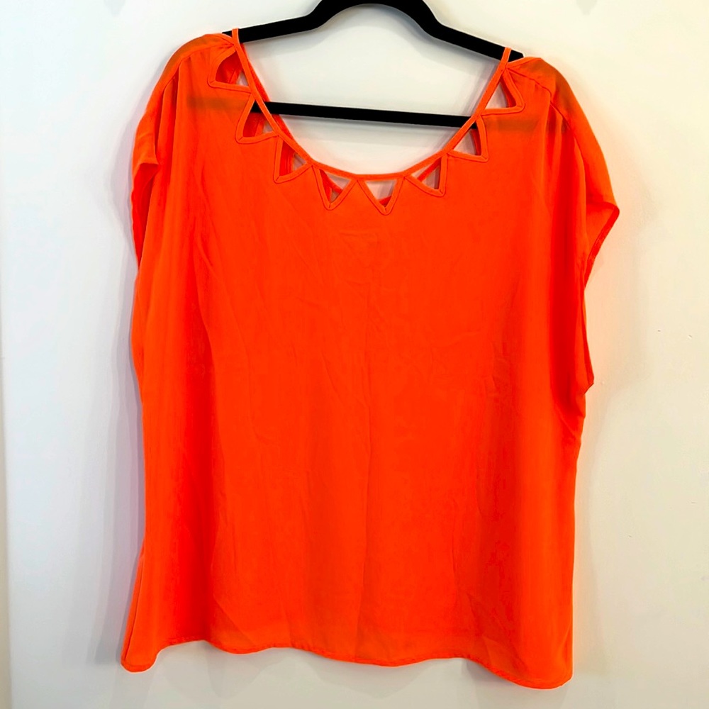 Banana republic neon melon top